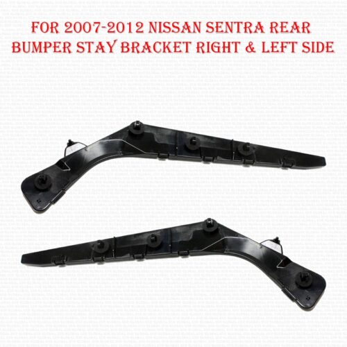 For 2007-2012 Nissan Sentra Rear Bumper Stay Brackets Set of 2 Right & Left Side