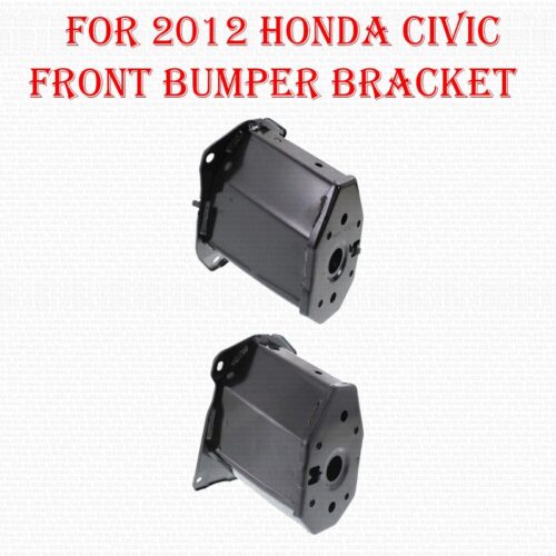 For 2012 Honda Civic Front Bumper Bracket Driver and Passenger Side Set of 2