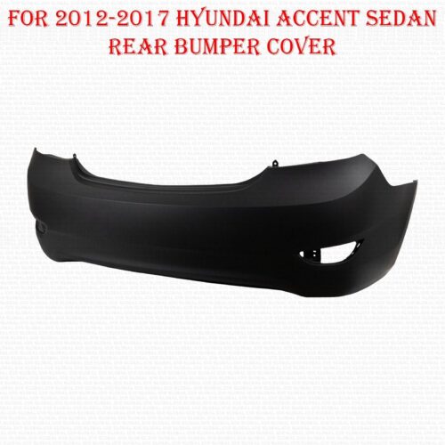 For 2012-2017 Hyundai Accent Sedan Rear Bumper Cover Primed 866111R000