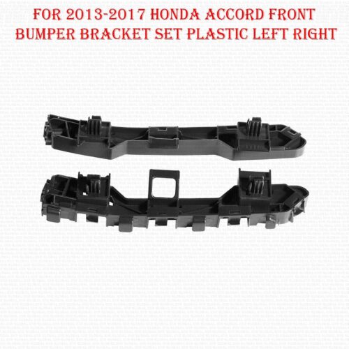 For 2013-2017 Honda Accord Front Bumper Bracket Set Plastic Left Right