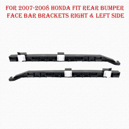 For 2007 2008 Honda Fit Rear Bumper Face Bar Brackets Right & Left Side Pair