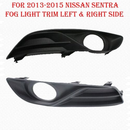 For 2013 2014 2015 Nissan Sentra Front Fog Light Trim Left & Right Side