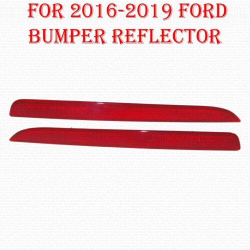 For 2016-2019 Ford Bumper Reflector Set of 2 Rear Left and Right