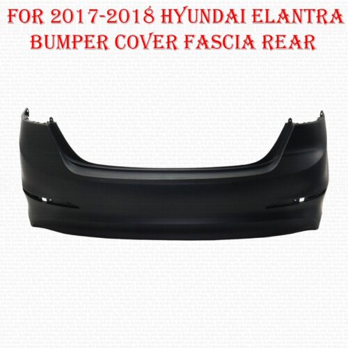 For 2017-2018 Hyundai Elantra Bumper Cover Fascia Rear Primed (Exc. Sport Model)