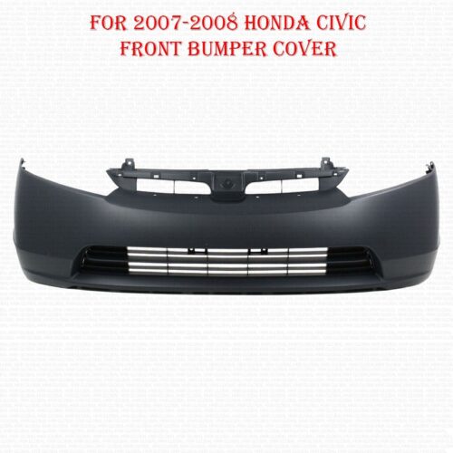 For 2007-2008 Honda Civic Sedan 2.0L Eng Front Bumper Cover, Primed