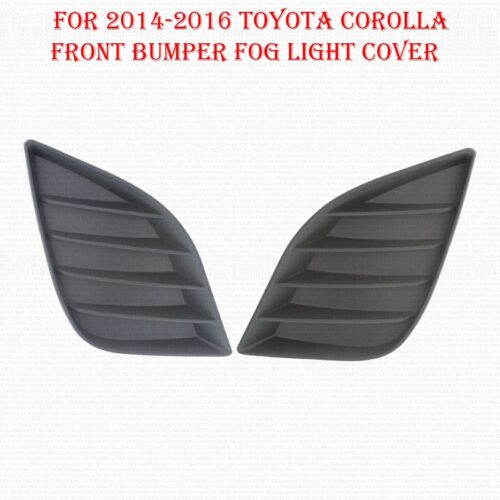 For 2014-2016 Toyota Corolla Front Bumper Fog Light Cover Textured LH & RH Side